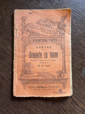 Goethe Dragoste cu toane foto