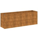 Cumpara ieftin Pat de gradina inaltat 196x50x69 cm, otel corten