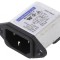 Conector Alimentare AC Soclu Tată 3A 250VAC IEC 60320 1.2mH