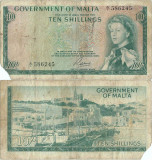 1963, 10 Shillings (P-25a) - Malta