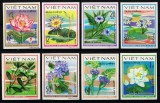 VIETNAM 1980 - Flori de apa / serie completa MNH (Michel 10&euro;), Nestampilat