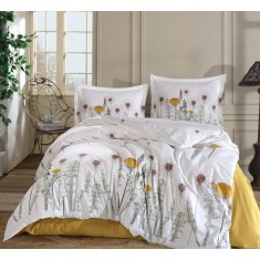 Lenjerie de pat din bumbac 100%, Clasy, pentru pat dublu, model Diba