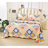 Cumpara ieftin Set Cuvertura de Pat din Bumbac, 3 Piese cu Model - PIT183