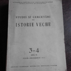 STUDII SI CERCETARI DE ISTORIE VECHE NR.3-4/1955