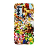 Husa compatibila cu Oppo A76, Viceversa, model Super Mario Bros, Silicon, TPU, Transparent, Carcasa