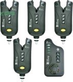 Set 4 + 1 Avertizori / Senzori Wireless Cu Statie BLACK BUSTER XE