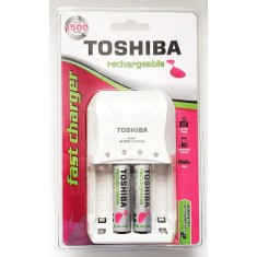 Incarcator + 2 acumulatori AA, 2000 mAh - Toshiba
