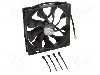 Ventilator 140x140x25mm, 12V DC, Akasa - AK-FN062