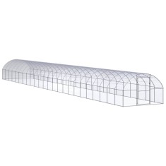 vidaXL Cote? de gaini pentru exterior, 3x24x2 m, o?el zincat foto