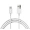 Cablu de date pentru telefon Samsung cu conector micro USB, lungime 1m, Alb