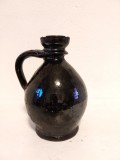 Ulcior ceramica neagra, vechi, 21cm inaltime