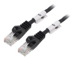 Cablu Patch U/UTP 5e 5m CCA PVC Negru 26AWG
