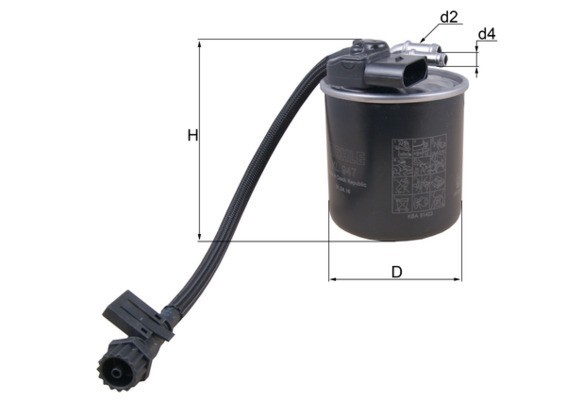 MAHLE KL 947 filtru combustibil