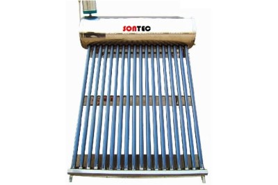 Kit Panou solar apa calda SONTEC 150 litri nepresurizat, INOX - cu vas flotor foto
