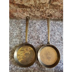 Set 2 Tavite Din Bronz Cu Desene - - , GREUTATE: 170g