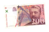 Bancnota Franta 200 francs/franci 1997, circulata, stare relativ buna