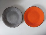 Lot 2 farfurii ceramica Hand Made Arcucci Home Made in Italy Dishwasher safe, 19cm diametru