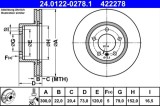 Disc frana ATE 24.0122-0278.1