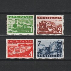 A 50-a aniversare a Căilor Ferate Bulgare Sc.346-349 (Scott) Bulgaria 1939