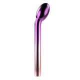 Vibrator pentru punctul G PLAYBOY Afternoon Delight, 7 funcții de vibrație, rezistent la apă, lungime 21 cm, mov și roz cromat