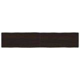 Cumpara ieftin Blat masă, 200x40x6 cm, gri, lemn stejar tratat contur organic