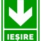 Semn de iesire cu sageata in jos
