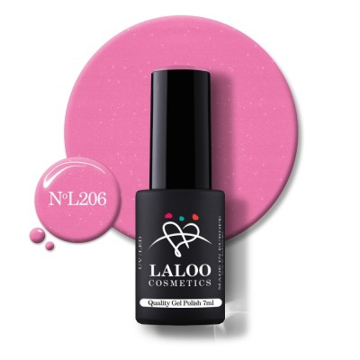 206 Dark Shimmering Rose | Laloo gel polish 7ml foto