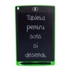 Tableta LCD Desen 8.5 inch Verde, Scris, Notite, Copii, Birou, Reutilizabila, Baterie CR2016, Usoara
