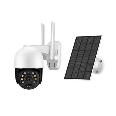 Camera de supraveghere cu panou solar, WIFI PTZ, 3MP foto