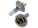 Lampă auto H7 PX26d 55W 12V albastră, transparentă - ELTA