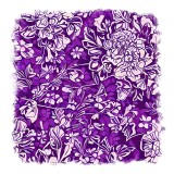 Cumpara ieftin Sticker decorativ Flori, Mov, 55 cm, 11189ST