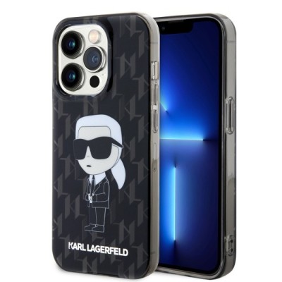 Husa iPhone 15 Pro Max - Karl Lagerfeld Hardcase Monogram (KLHCP15XHNKMKLK) - Ikonik foto