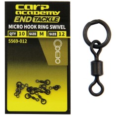Vartej cu Anou Carp Academy Micro Hook Ring Swivel, Marime S, Nr.14, 10buc/pac