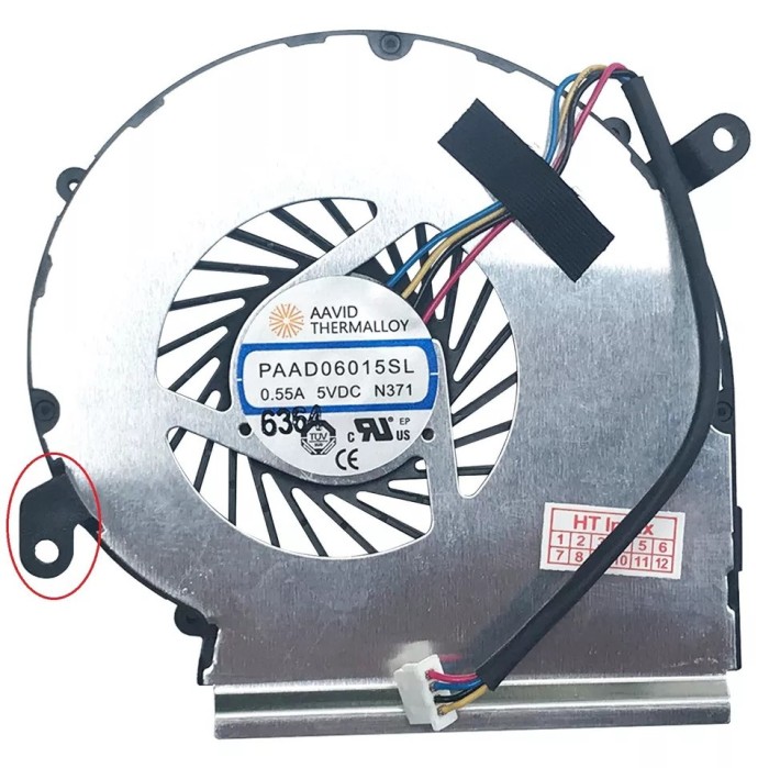 Cooler placa video Laptop, MSI GV72 7RD, 7RE, MS-1799, PAAD06015SL, N284, N371, N403, 5V, 0.55A, 4 pini, GPU