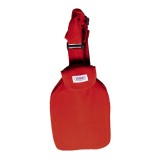 Perna pentru apa calda cu husa anatomica cu banda de fixare pe corp Rosie, 2l, Sanger