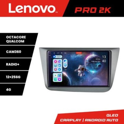 Navigatie Seat Leon 2005-2012 Lenovo Kit-leon05 8 core QLED 2K 12+256 360 Android Waze USB Navigatie Internet Youtube Radio CarStore Technology foto