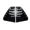Set ornament protectie geam spate compatibil Volkswagen Golf 6 / MK6 Hatchback 2009-2012
