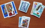 POLONIA-"lot- 4serii vechi:-basme,costume,arta-stampilat'' -Vezi-Scan