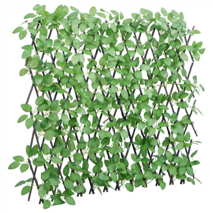 vidaXL&nbsp;Spalier cu iederă artificială, extensibil, verde, 180x65 cm 366586
