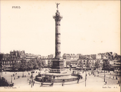 Litografie Place de la Bastille foto