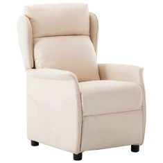 vidaXL Fotoliu recliner Crem 67.5 x 93.5 x 101.5 cm țesătură 340161