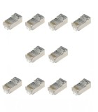 Set 10 mufe CAT6 RJ45 8p8c ecranate FTP SOLID
