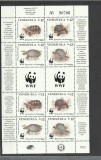 VENEZUELA 1992 WWF FAUNA PROTEJATA TESTOASE, Nestampilat