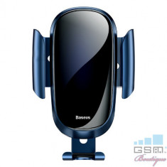 Suport Telefon Auto Samsung iPhone Huawei Asus Nokia Allview BASEUS Albastru foto