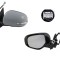 Oglinda exterioara Citroen C4 Aircross, 04.2012-, Peugeot 4008, 04.2012- , partea Stanga, culoare sticla crom, sticla convexa, cu carcasa grunduita,