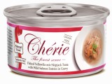 Cherie Adult Cat Grain Free Mix Fulgi de Ton cu Somon Salbatic in Sos, 80 g