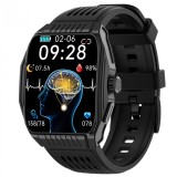 Cumpara ieftin Smartwatch iSEN JT03 Negru, 1.85 HD, Imbunatatire somn, Glicemie, PPG+ECG, HR, Apel Bt, SOS, Asist. vocal, Ingrijire de la distanta