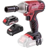 Raider RDP-SCIW20S + RDP-R20 - Masina de insurubat cu impact patrat 1/2 inch 250 Nm + Set 1 acumulator si incarcator Li-Ion 20 V 2 Ah