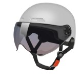Cumpara ieftin Casca protectie bicicleta/trotineta electrica FIXATO, Unisex, cu viziera detasabila, usoara si aerodinamica, marime universala 56-62 cm, Gri