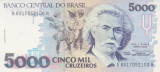 Bancnota Brazilia 5.000 Cruzeiros (1993) - P232c UNC